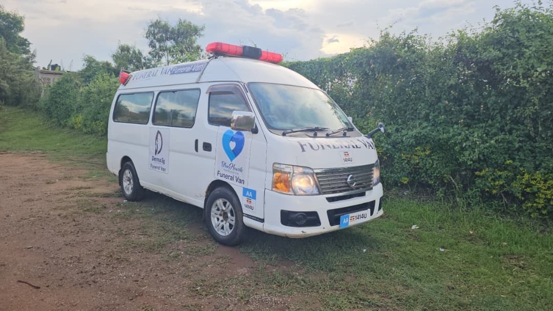 The Derma SG funeral van serving the community